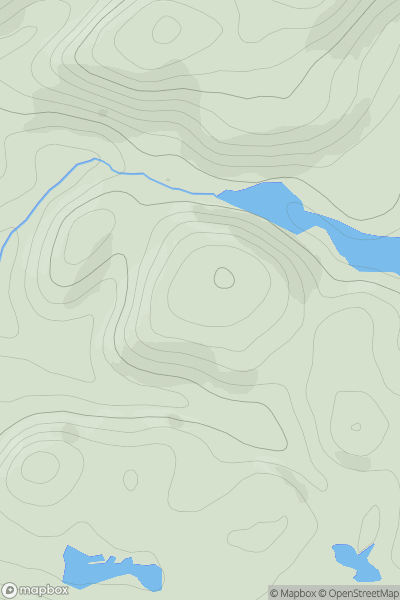 Thumbnail image for Cnoc Daimh [Scourie to Lairg] [NC088247] showing contour plot for surrounding peak